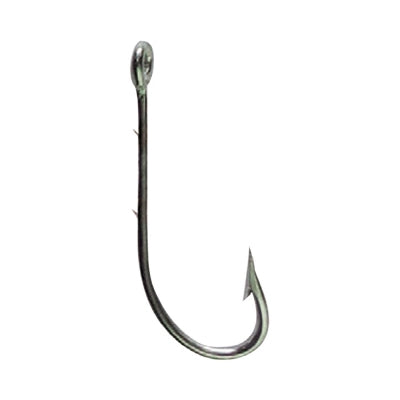 Anzuelo Mustad 92661-NI #1 Niquelado Ojo Anillado Extra Largo (10 pzs)