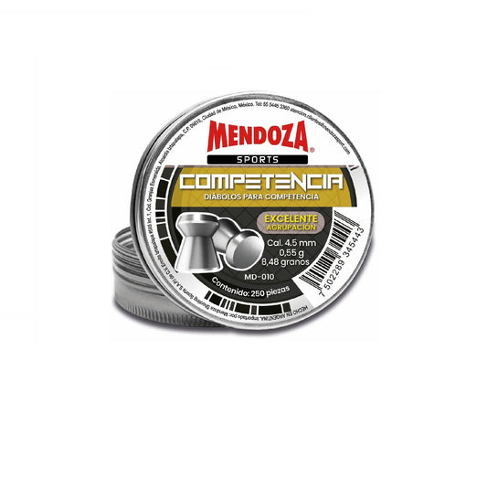 Diábolo Mendoza Competencia Punta Plana 4.5mm 250 Piezas