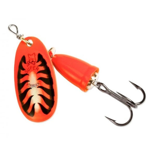 Cucharilla Blue Fox Vibrax #2 Naranja/Blanco