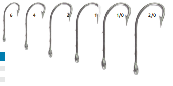 Anzuelo Mustad 92661-NI #1 Niquelado Ojo Anillado Extra Largo (10 pzs)