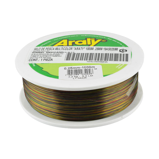 Hilo Araty 0.25mm 1000m Multicolor