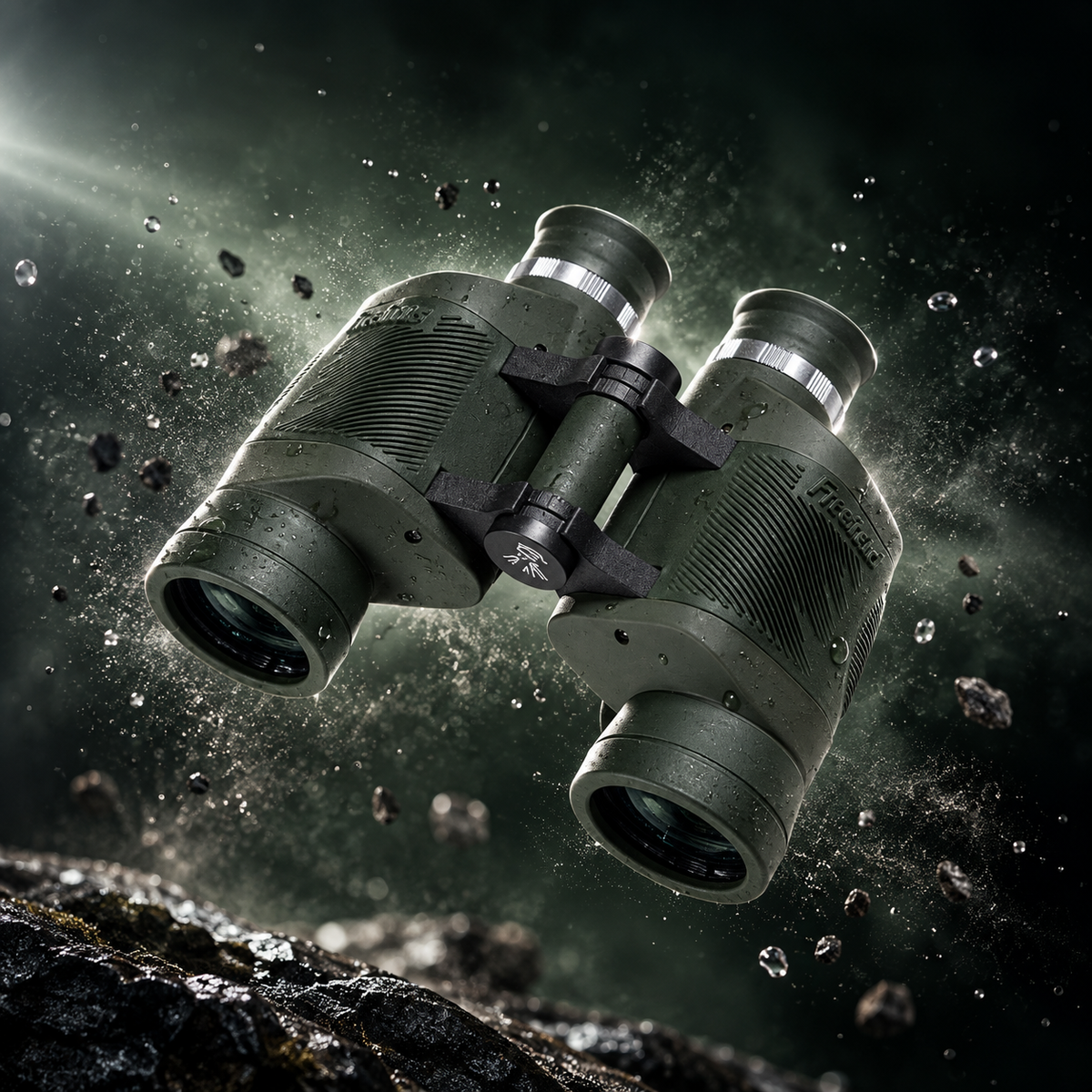 Binocular Gamo 8x40 AF Autoenfoque en toma de acción con salpicaduras de agua [binocular-gamo-8x40-af-autoenfoque-4-accion.png]