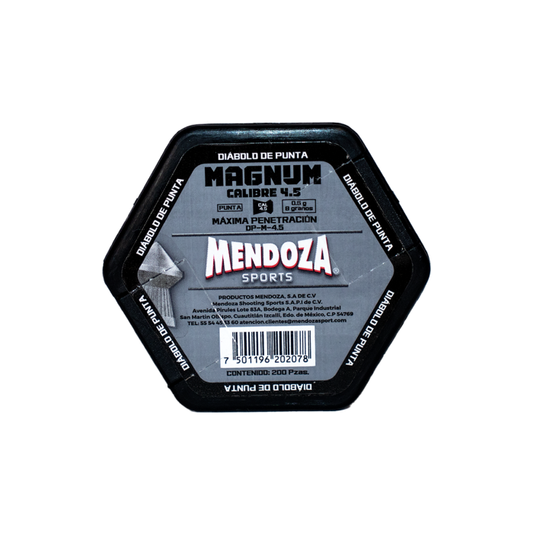 Diábolos Mendoza Magnum 4.5 mm (.177) Punta Completa – 200 piezas