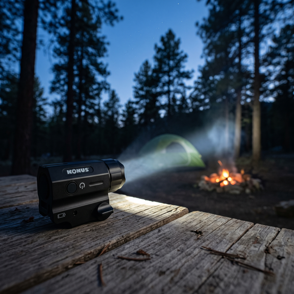 Linterna Táctica Konus KonusLight-TL — Iluminando el campamento de noche [ia:1]