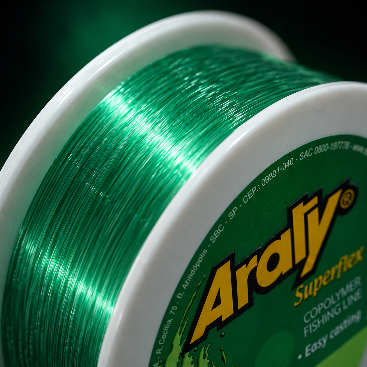 Acercamiento de Hilo Araty 0.45mm 1000m Verde [hilo-araty-0-45mm-1000m-verde-2-detalle.png]